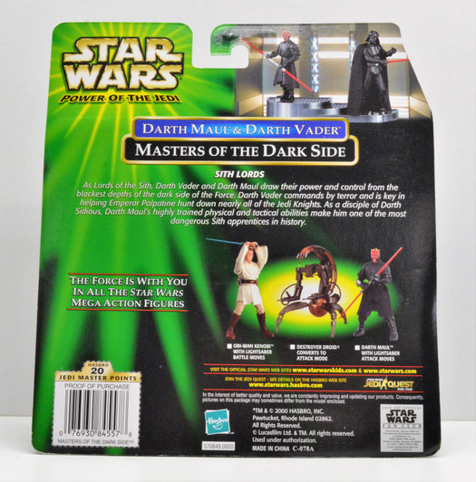 Hasbro Star Wars Masters of the Dark Side Maul vs. Vader Action Figure 2 pack