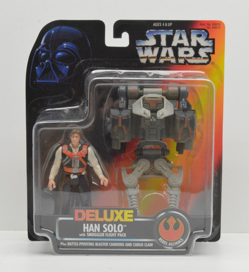 Kenner Star Wars POTF Deluxe Han Solo Smuggler Flight Pack Action Figure