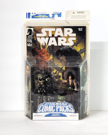 Hasbro (2008) Star Wars Comic Packs #82 Commander Faie and Quinlan Vos action figure 2 pack