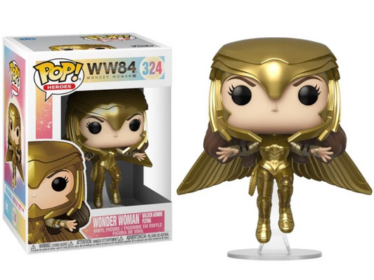 Funko POP! Heroes: WW84 Wonder Woman Golden Armor Flying #324