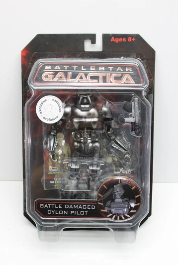 Diamond Select Battlestar Galactica Battle Damaged Cylon Pilot Action Figure TRU Exclusive