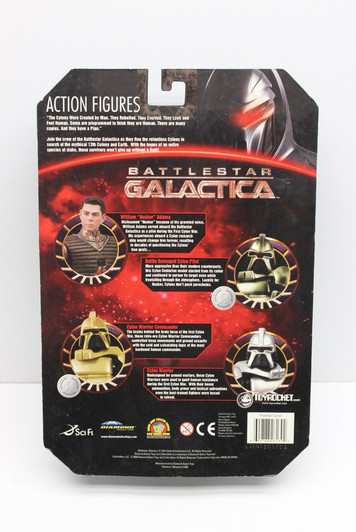 Diamond Select Battlestar Galactica Battle Damaged Cylon Pilot Action Figure TRU Exclusive