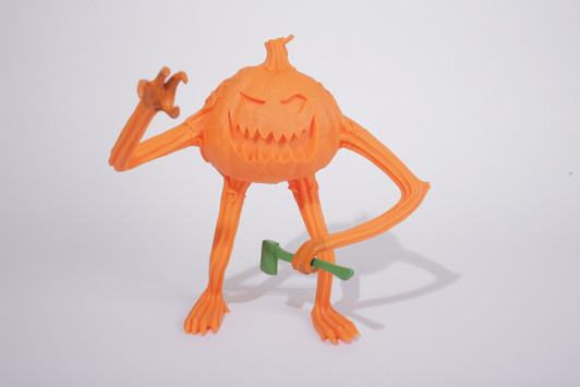 Larry  the Pumpkin Monster (Orange) Art Vinyl Toy