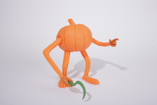 Gary  the Pumpkin Monster (Orange) Art Vinyl Toy