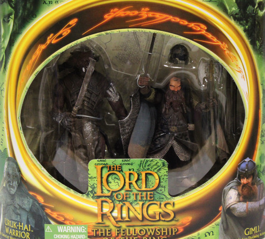 ToyBiz Lord of the Rings Uruk-Hai Warrior and Gimli (2001) Action Figure