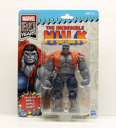 Hasbro Marvel Legends Vintage Grey Hulk action figure Con Exclusive