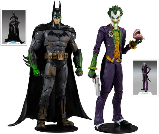 McFarlane DC Multiverse Arkham Asylum Batman and Joker 7in Action Figure set