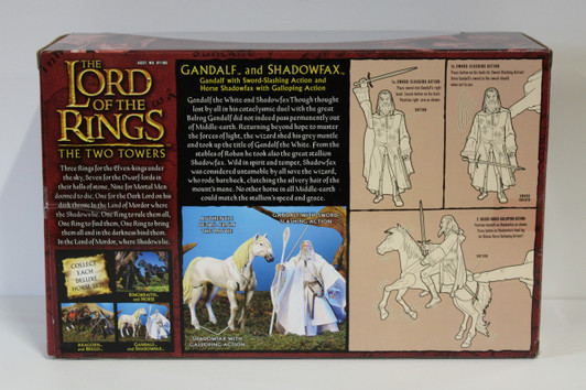 ToyBiz Lord of the Rings Gandalf and Shadowfax Horse Rider Set