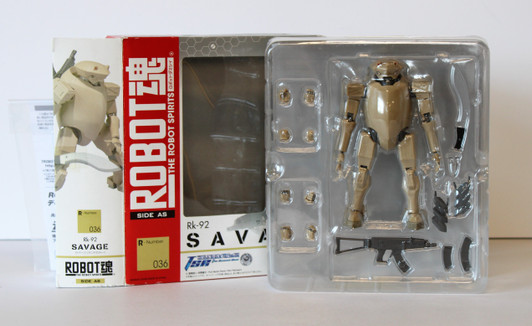 BANDAI Robot Spirits Damashii Savage Sand Color Side AS Fullmetal Panic R036 Action Figure (OPEN PACKAGE)