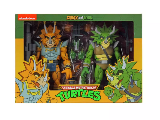 NECA TMNT(Cartoon) - 7" Scale Action Figure - Zarak and Zork 2pk