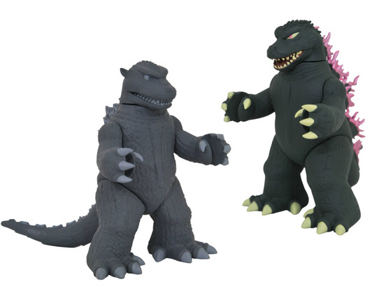 Diamond Select Vinimates Godzilla 1954 and Godzilla 1999 two pack