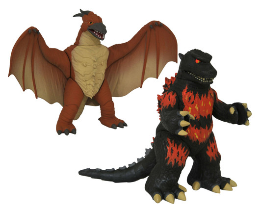 Diamond Select Vinimates Burning Godzilla and Rodan two pack