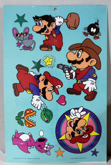 Super Mario Bros. 7 piece decorating kit (1989)