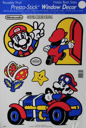 Super Mario Bros. Presto-Stick Window Decor (1989)
