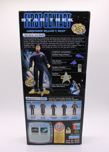 Playmates Star Trek First Contact Collector Series CMDR. William Riker