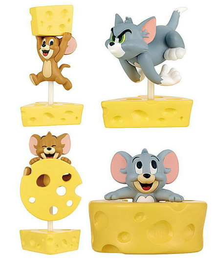 Takara Tomy Arts Tom and Jerry "I Love Cheese" collection Set of 4