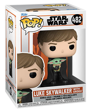 Funko Pop! The Mandalorian- Luke Skywalker w/Grogu