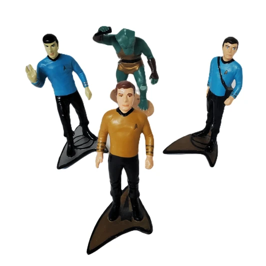 Hamilton (1991) Star Trek Kirk, Spock, McCoy and Gorn PVC 3.75" Figure lot