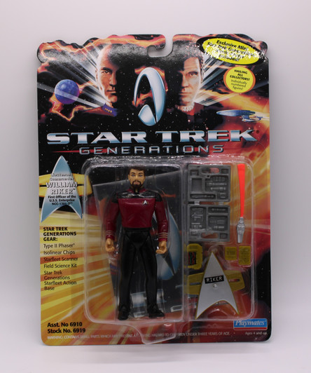 Playmates Star Trek Generations Riker Action Figure