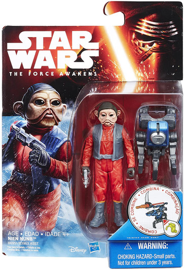 Hasbro Star Wars Force Awakens Nien Nunb Action Figure 3.75 Inches