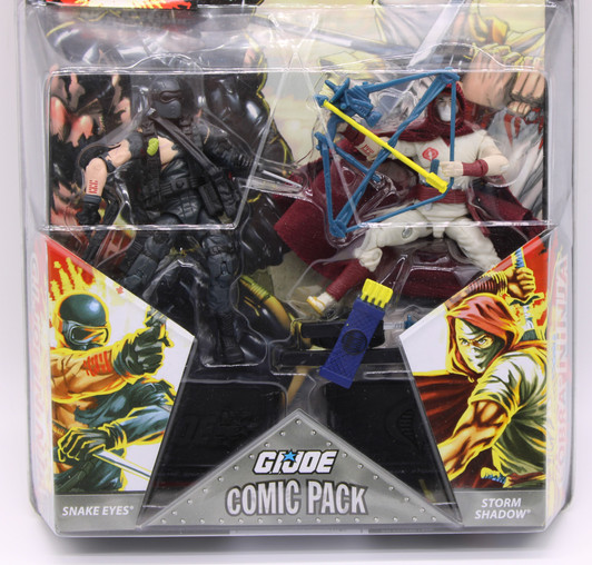 Hasbro GI Joe Comic Pack Snake Eyes vs Storm Shadow Action Figure 3.75 Inches