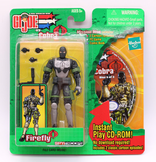 Hasbro (2003) GI Joe vs Cobra Spy Troops Firefly Action Figure 3.75 Inches