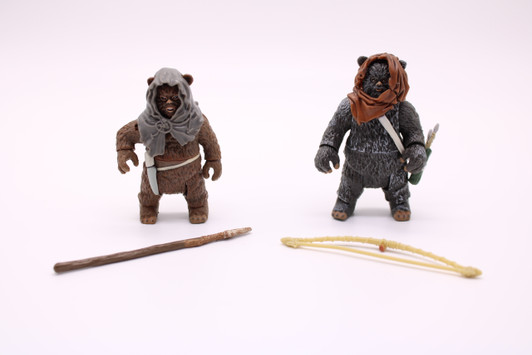 Hasbro Star Wars 30th Anniversary Ewok Warriors Romba and Graak Action Figure (No package)