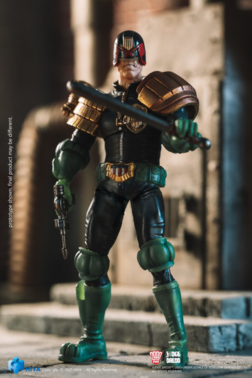 HIYA 2000 AD Judge Dredd Exquisite Mini Action Figure