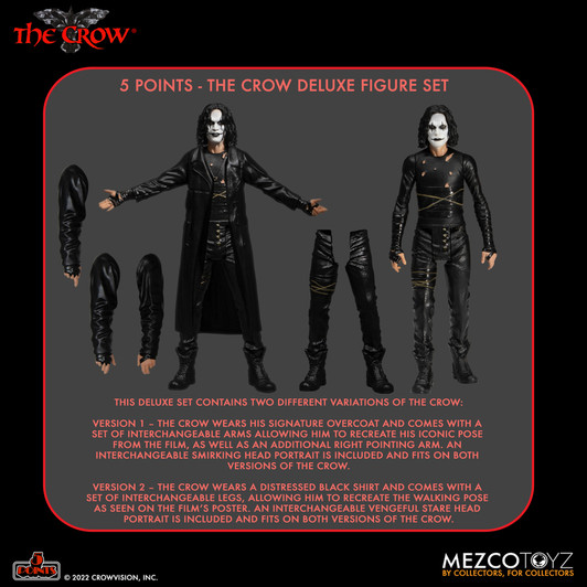 5 Points The Crow Deluxe Figure Set