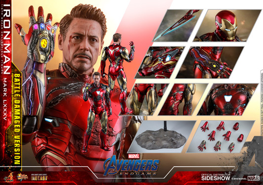  Hot Toys Avengers: Endgame end Game Movie Masterpiece Series  MMS 537 MMS537 Tony Stark (Team Suit) Sixth Scale Collectible Figure : Toys  & Games