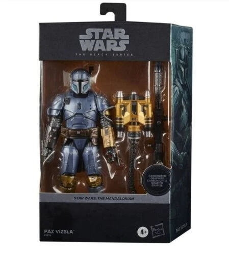 Hasbro Star Wars Paz Vizsla Carbonized 6in action figure