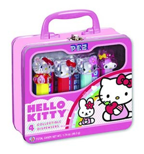 Hello Kitty Pez Set in tin lunchbox