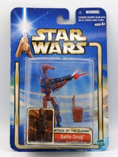 Star Wars Attack of the Clones Battle Droid Arena Battle RED Action Figure