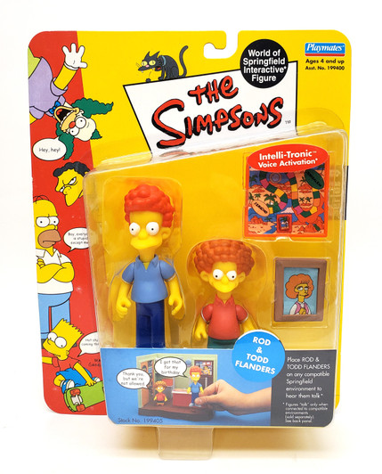 Playmates The Simpsons Rod and Tod Flanders action figure