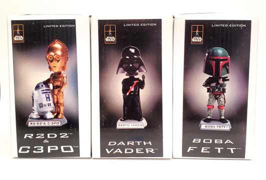 Star Wars Fan Club (2002) Exclusive Bobble Head set of 3
