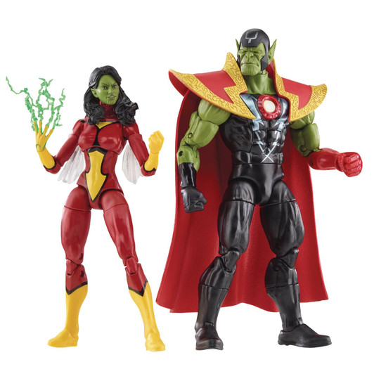 Hasbro Marvel Legends Skrull Queen and Super Skrull 6" action figure 2 pack