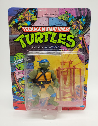 Playmates (1988) TMNT Leonardo action figure 10 back