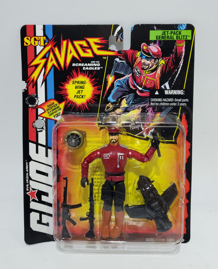 Hasbro G.I. Joe Sgt. Savage Jet-Pack General Blitz action figure