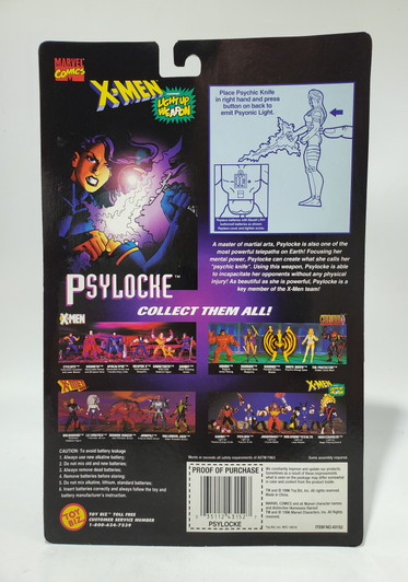 ToyBiz X-Men Classics Light Up Weapon Psylocke Action Figure