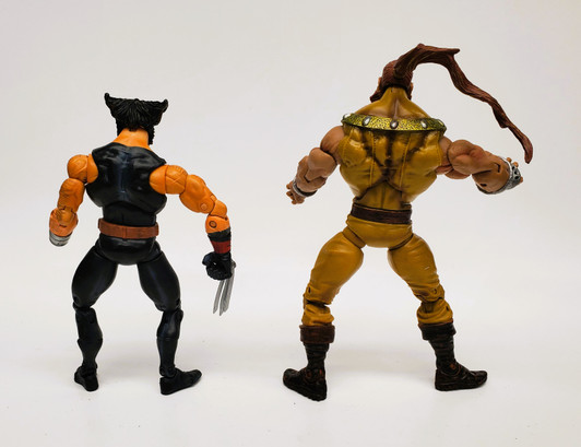 ToyBiz Marvel Legends Age of Apocalypse Wolverine and Sabretooth lot 6" Action Figure (No package)