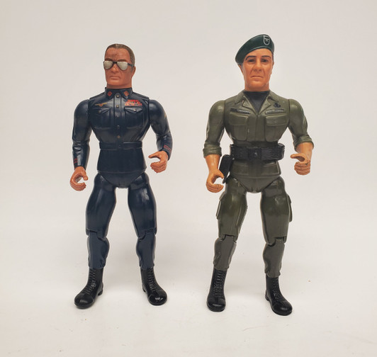 Coleco Rambo (1985) Col. Trautman and General Warhawk action figure lot