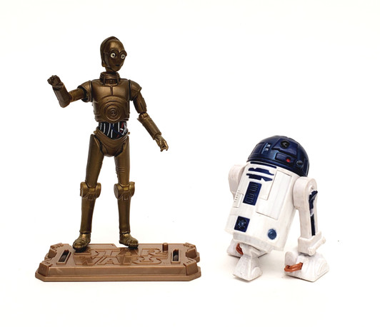 Thinkway Toys (1995) Star Wars C-3PO and R2-D2 Electronic Talking Bank