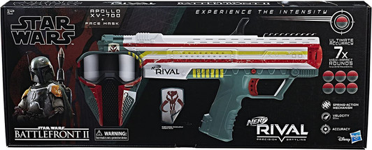 Hasbro NERF Star Wars Battlefront II Nerf Rival Apollo XV-700 Blaster, Mask and Patch