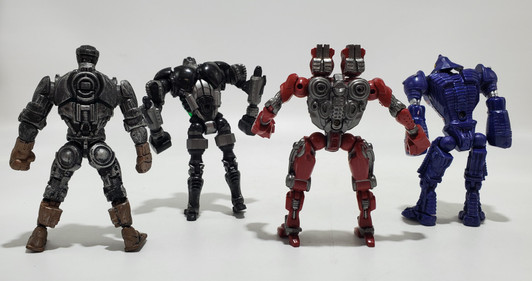 Jakks REAL STEEL 5" action figure lot (no package)