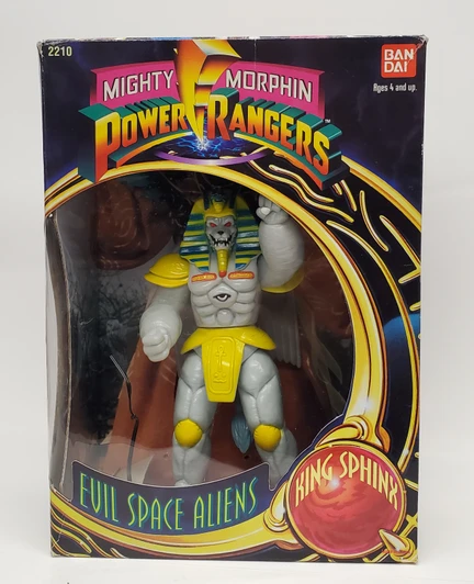 BanDai (1994) Power Rangers Deluxe Evil Space Aliens King Sphinx (open box)