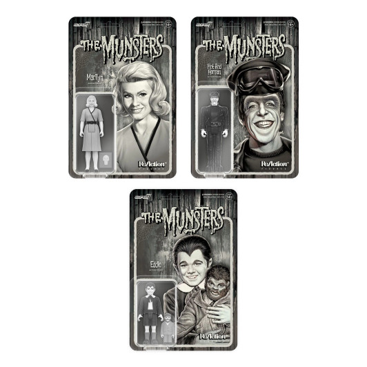 Super7 Munsters Herman Munster (Grayscale) - 3.75 in Scale Reaction Figure