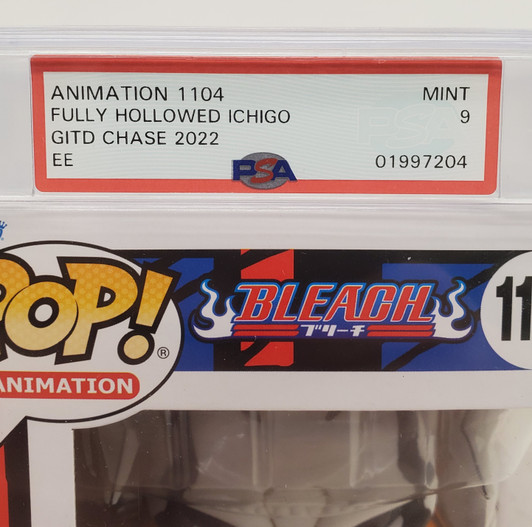 Funko Pop! Animation: Bleach  PSA Graded MINT Fully-Hollow Ichigo Glow Chase #1104