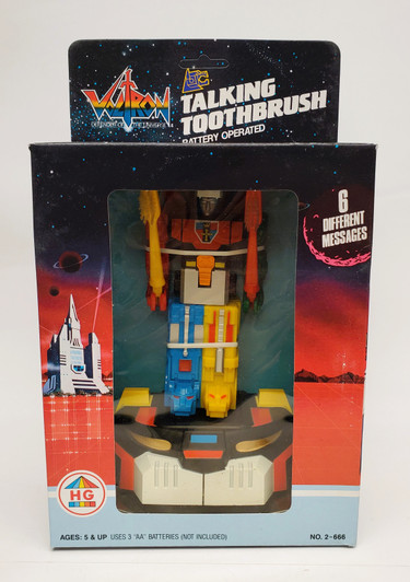 HG Toys (1985) Voltron Talking Toothbrush
