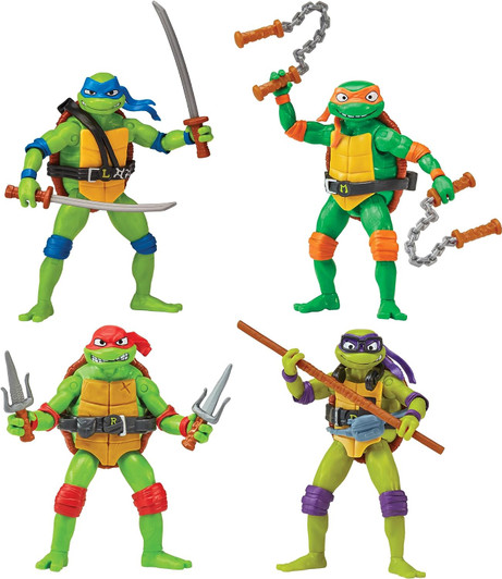 Teenage Mutant Ninja Turtles: Mutant Mayhem Basic Figure Turtle 4-Pack