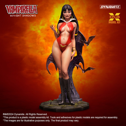 X-Plus Vampirella with Bat Shadows Model Kit